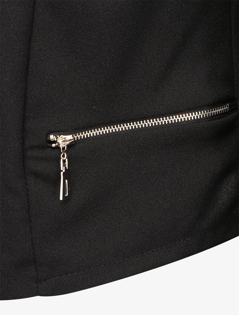Blazer léger à col cranté - Noir - 3