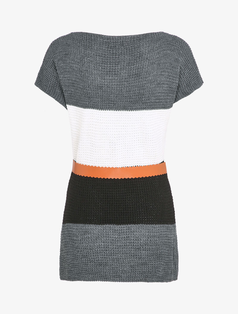 Pull long coupe patineuse - Gris foncé - 2