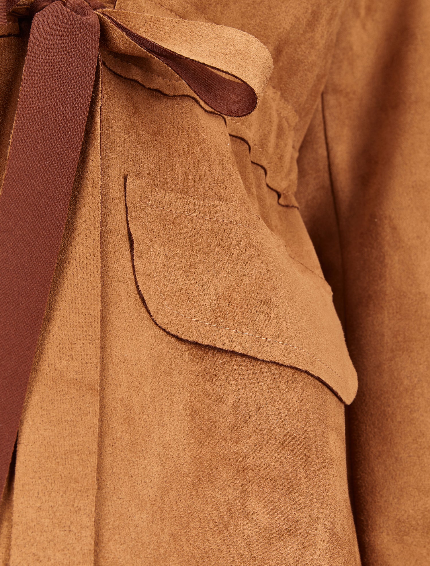 Veste en suédine à pattes d&