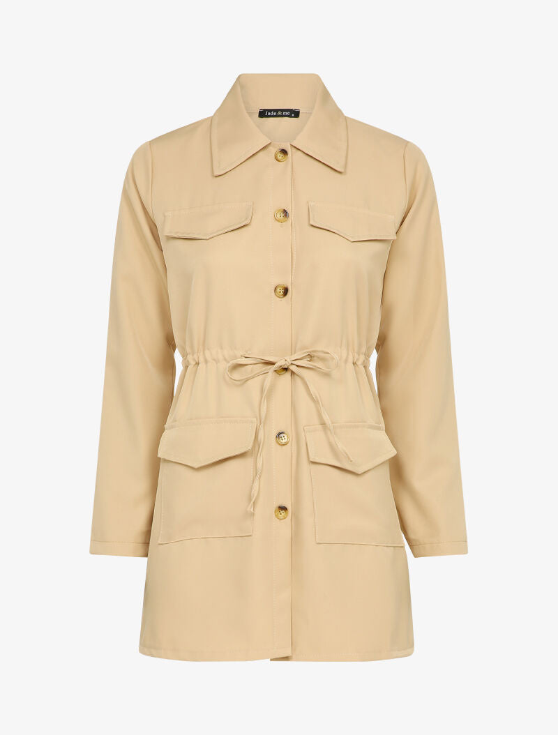 Veste style saharienne - Beige - 1