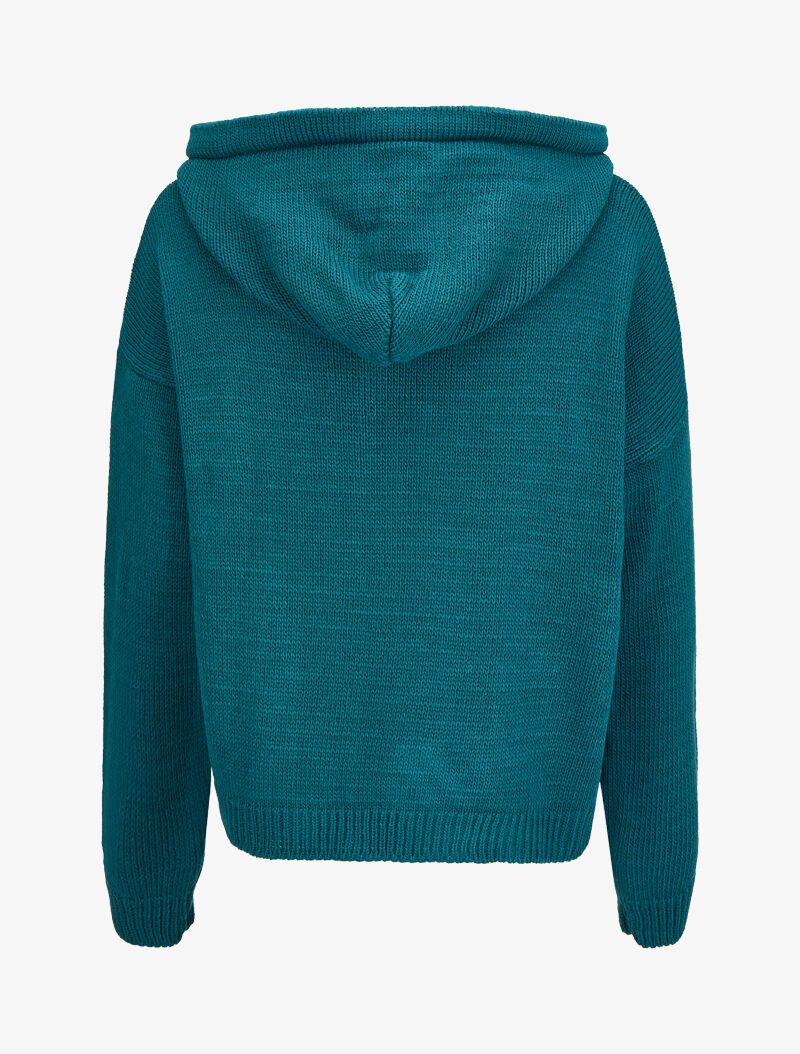 Sweat à capuche - Bleu pétrole - 2