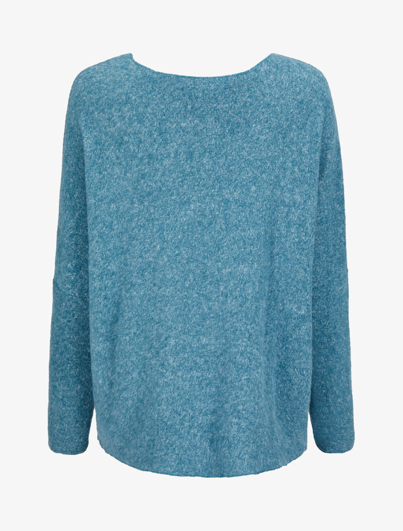 Pull oversize à logo - Bleu - 2