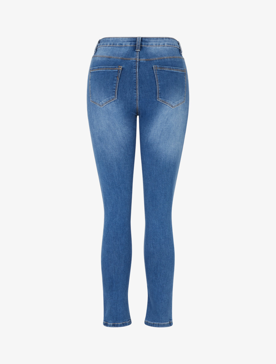 Jean standard haute coupe skinny - Bleu - 2