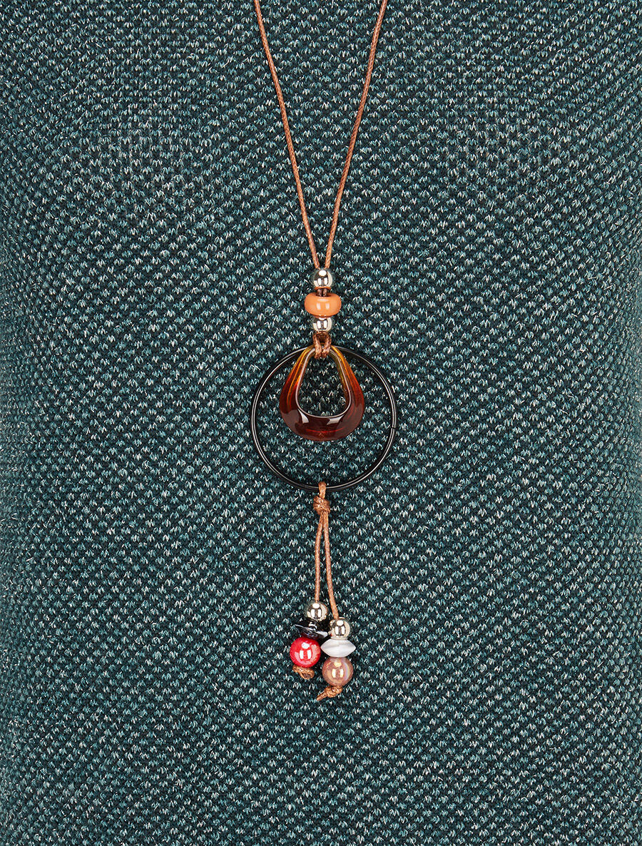 Pull long asymétrique et lamé - Vert sapin - 3