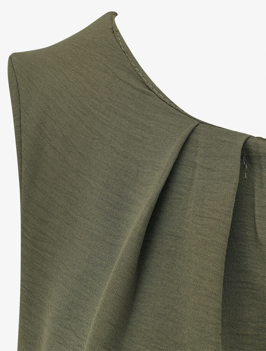 Combinaison droite sans manches - Kaki - 3