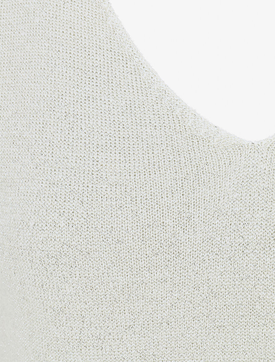 Débardeur en maille irisée - Beige - 3