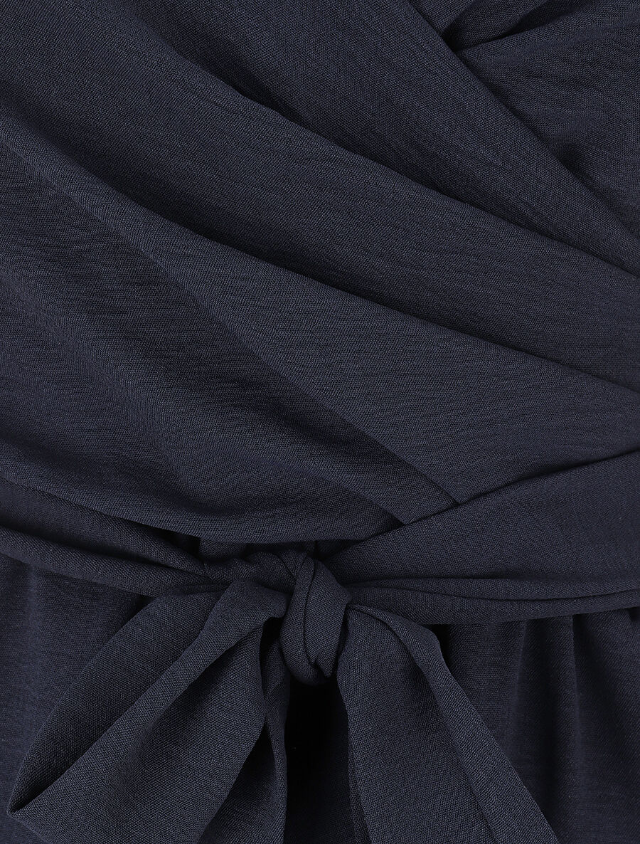 Combinaison ample à fines bretelles bijoux - Marine - 3