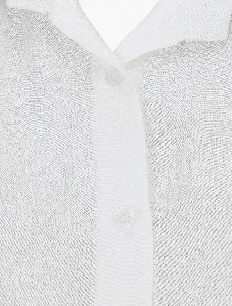 Chemise sans manches à nouer - Blanc - 3