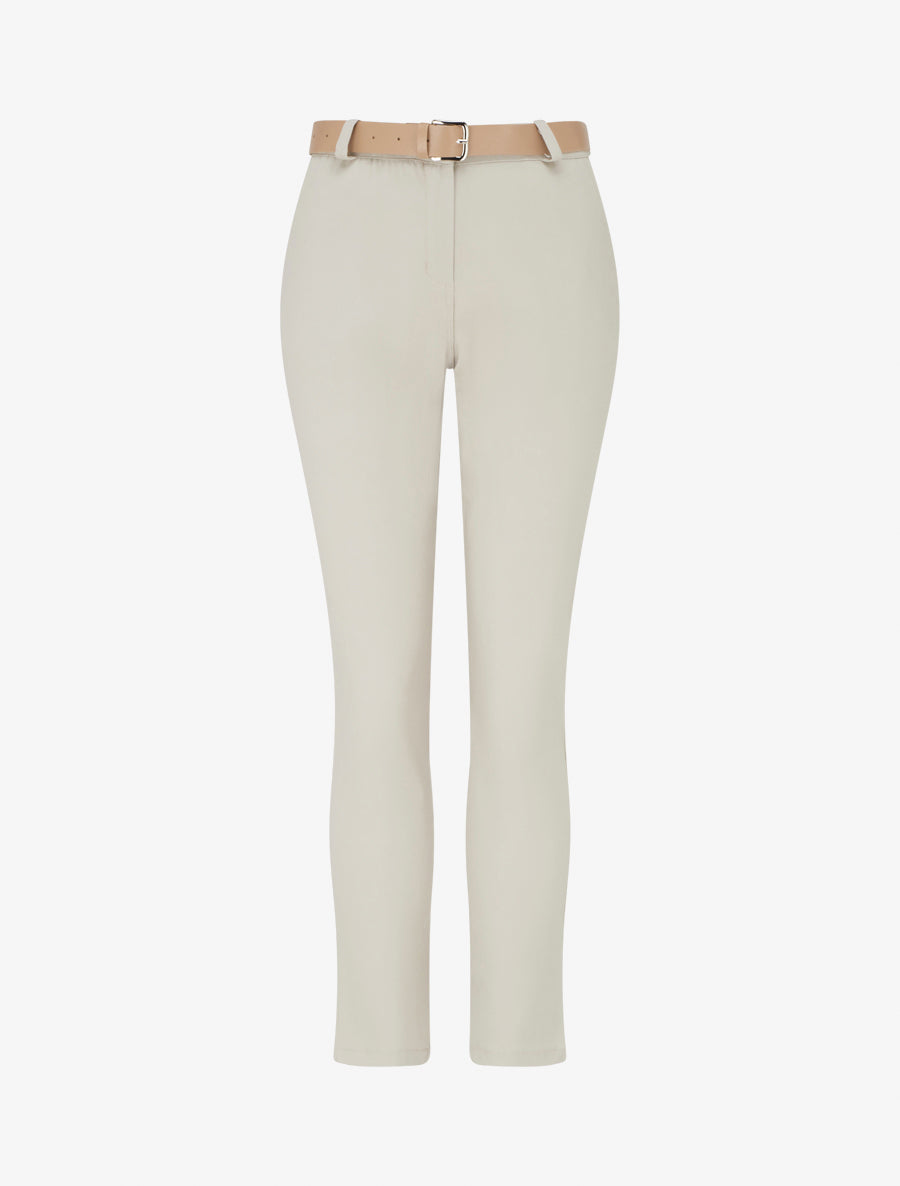 Pantalon droit uni - Beige - 1