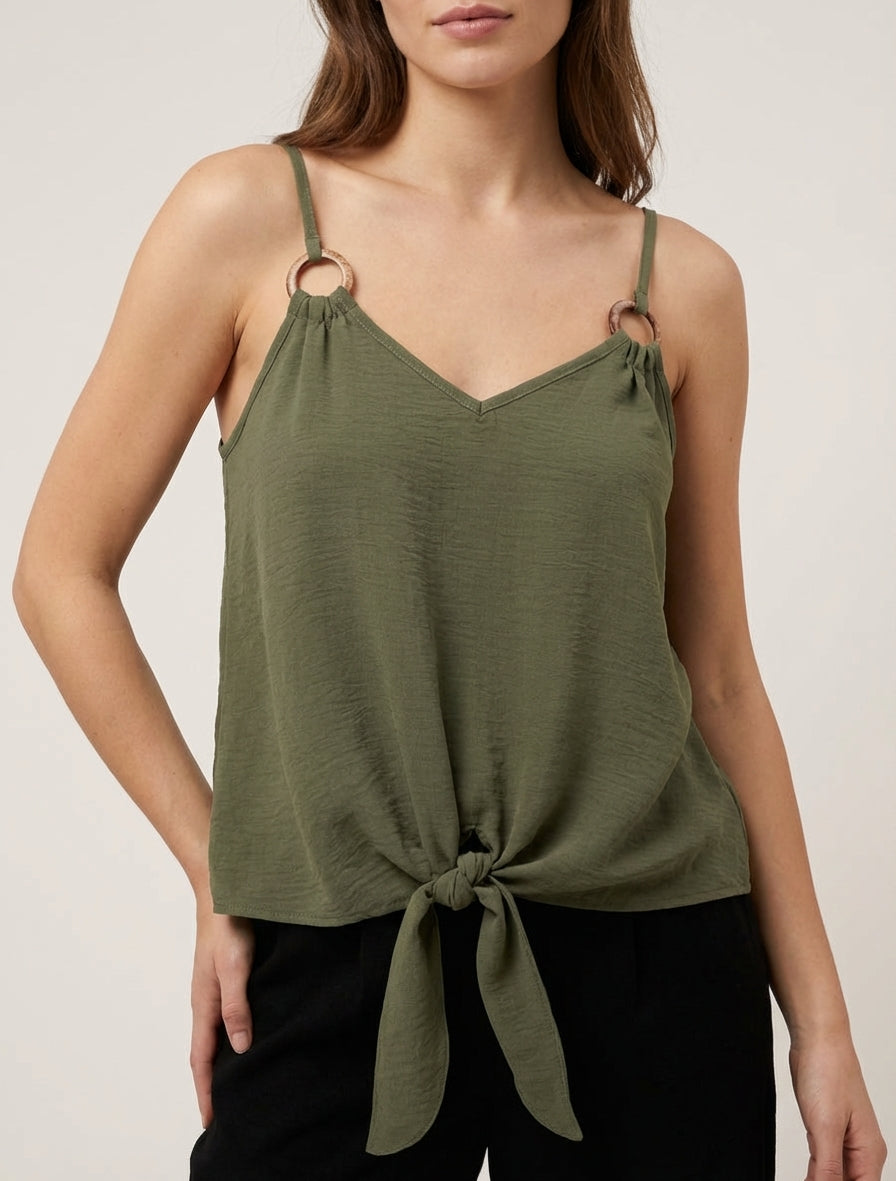 Top fluido para atar - Caqui