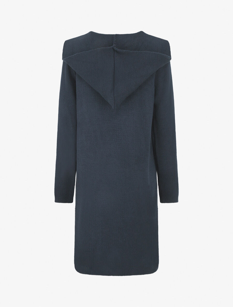 Gilet ouvert uni à poches plaquées - Marine - 2