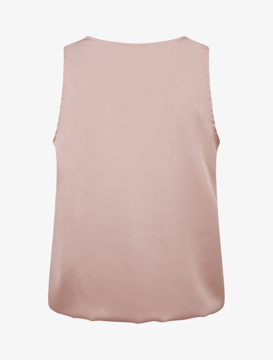 Top satiné coupe boule - Vieux rose - 2