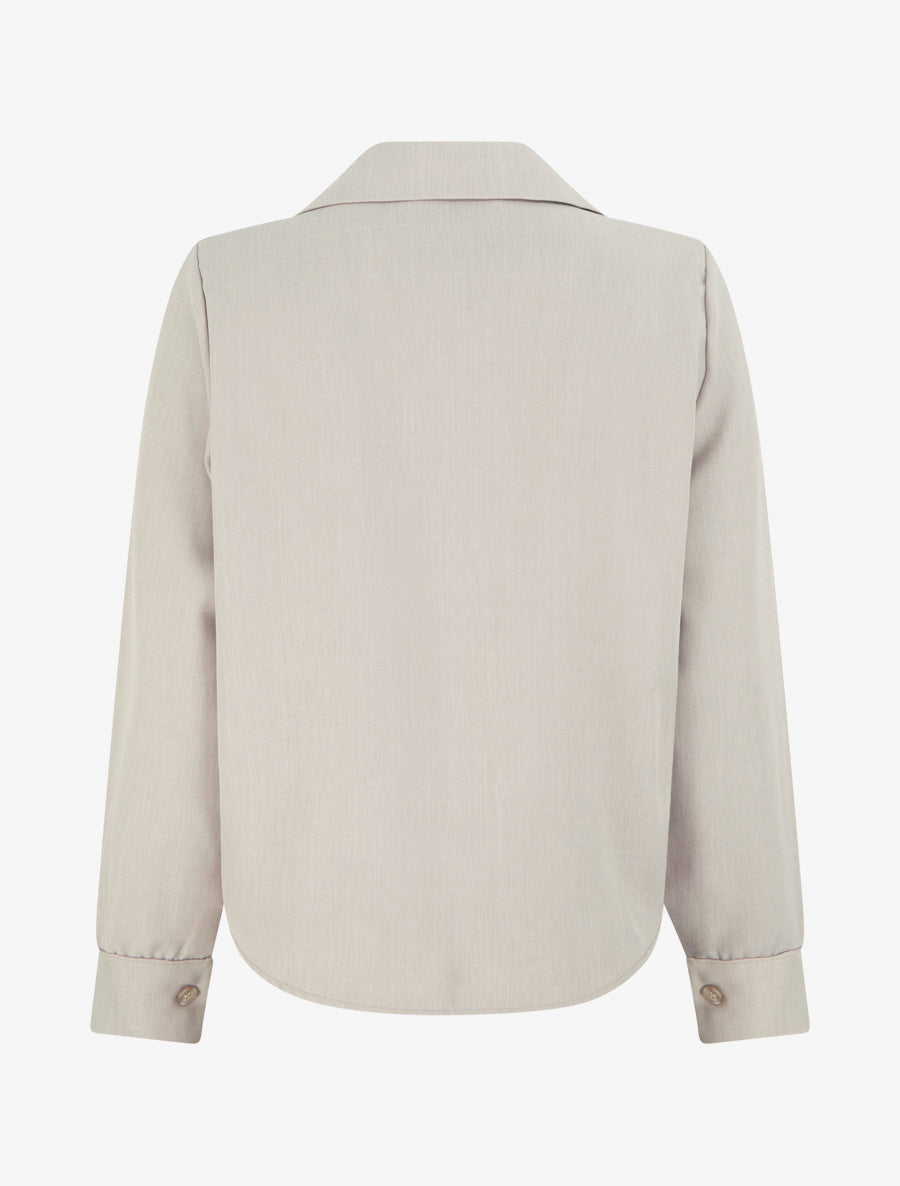 Blusa anudada asimétrica - Topo