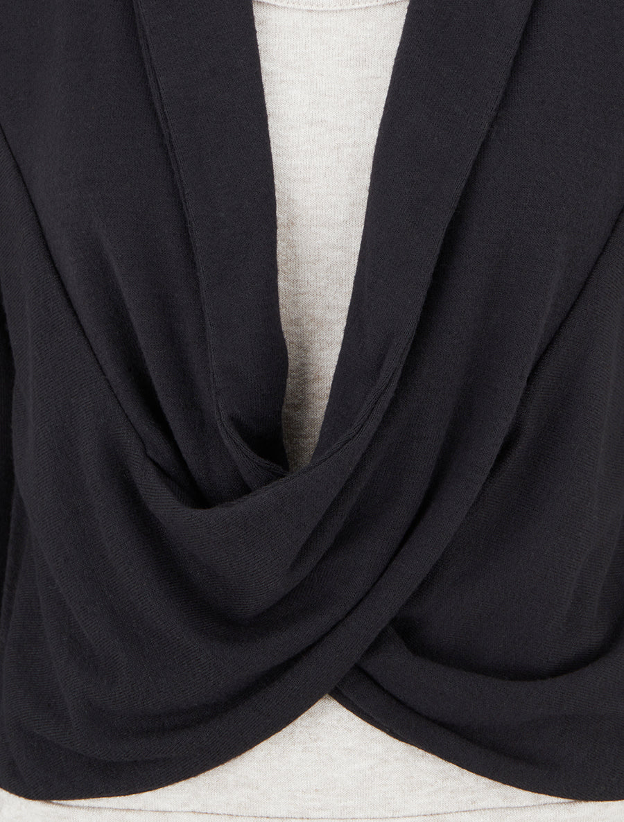 Pull à doublure en trompe l&