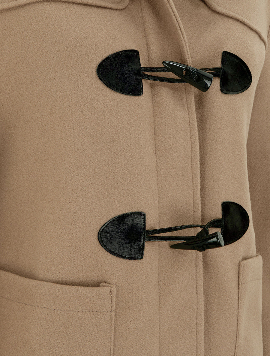 Duffle-coat droit à capuche - Beige foncé - 3