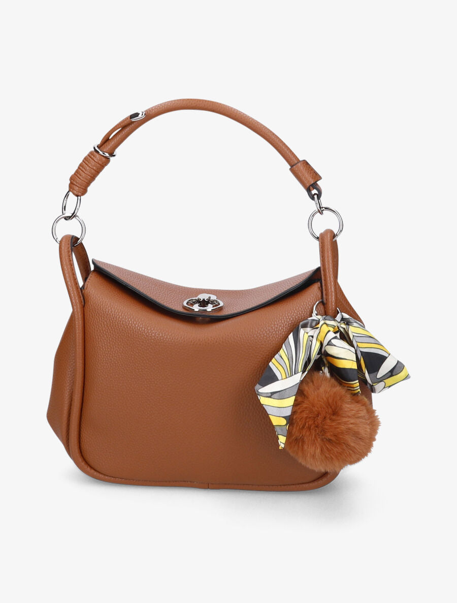 Sac bandoulière Andréa - Camel - 1