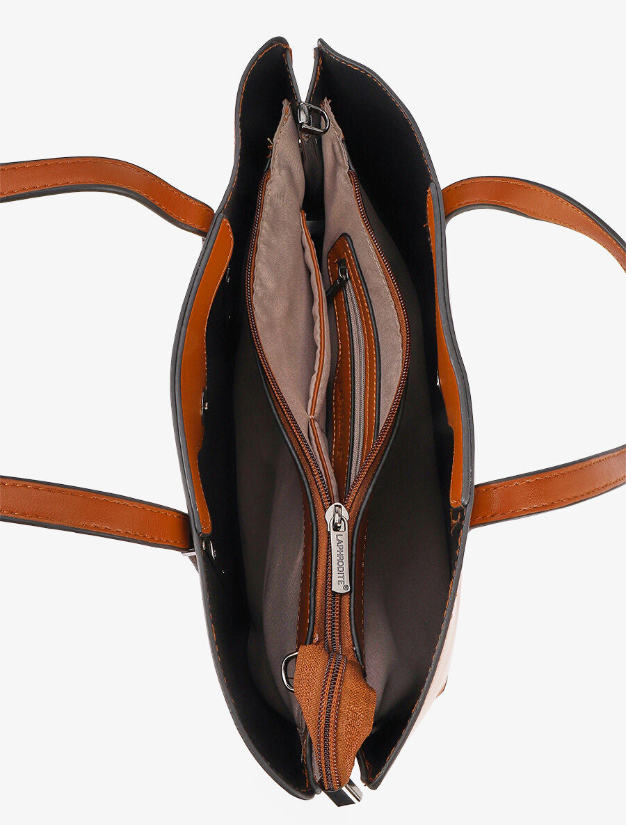 Sac cabas Eléanor - Camel - 4