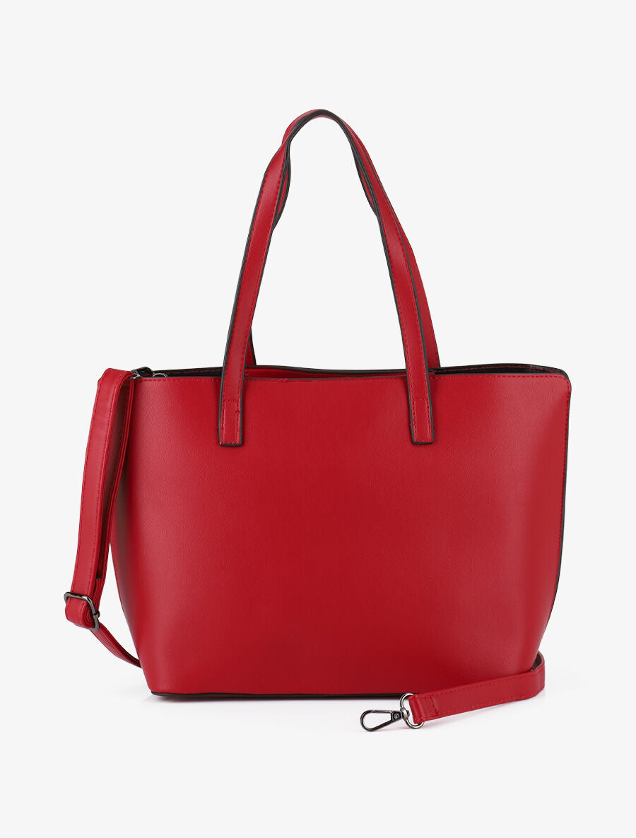 Sac cabas Eléanor - Rouge - 5