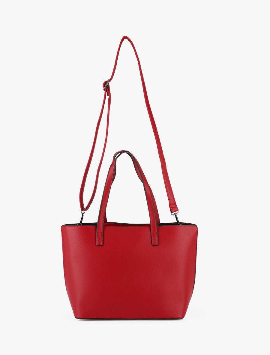Sac cabas Eléanor - Rouge - 3