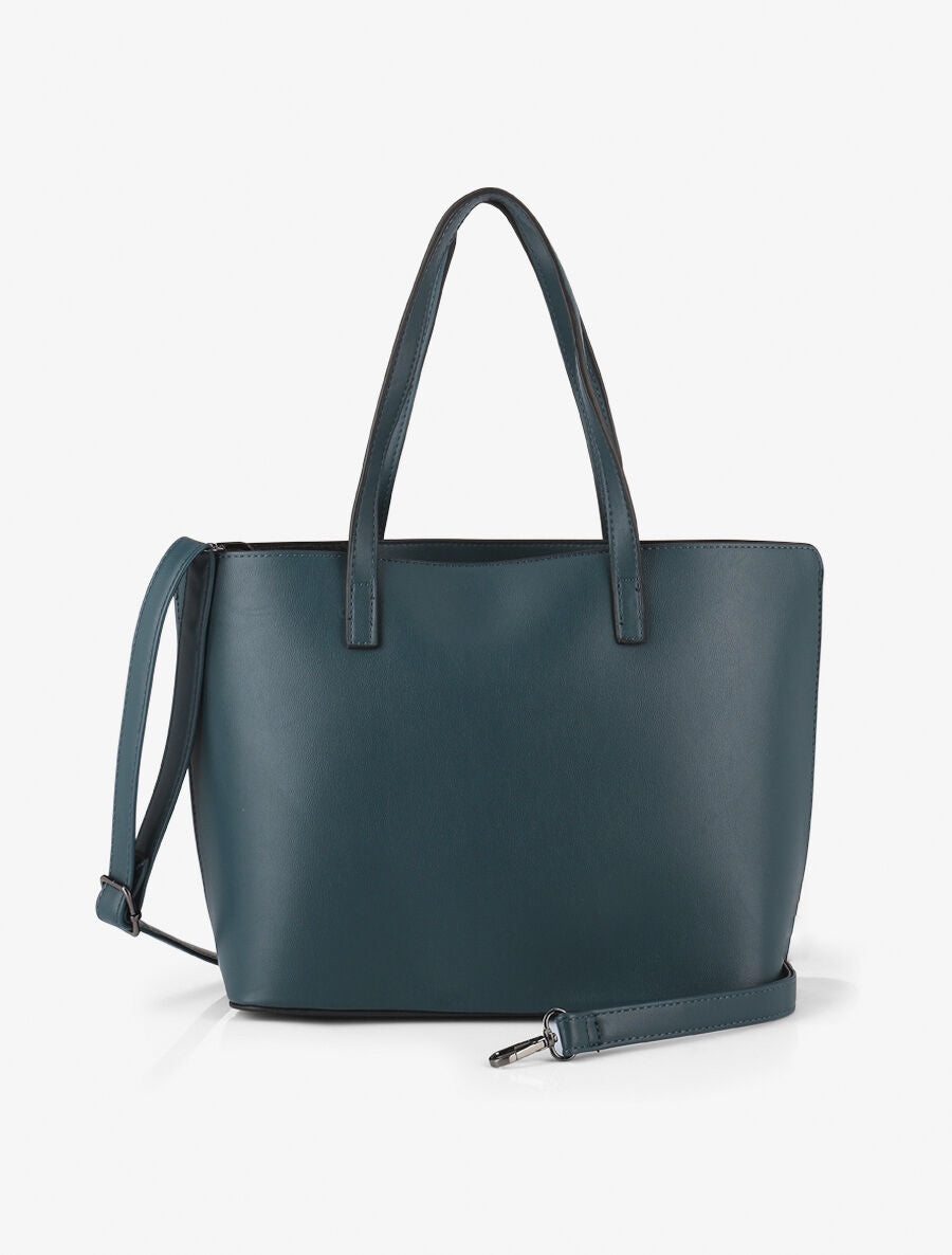 Sac cabas Eléanor - Bleu canard - 2