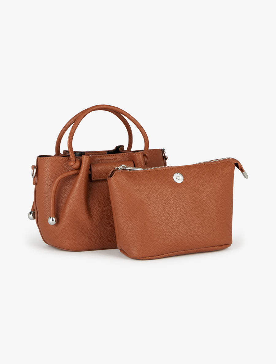 Sac besace Blanche - Camel -