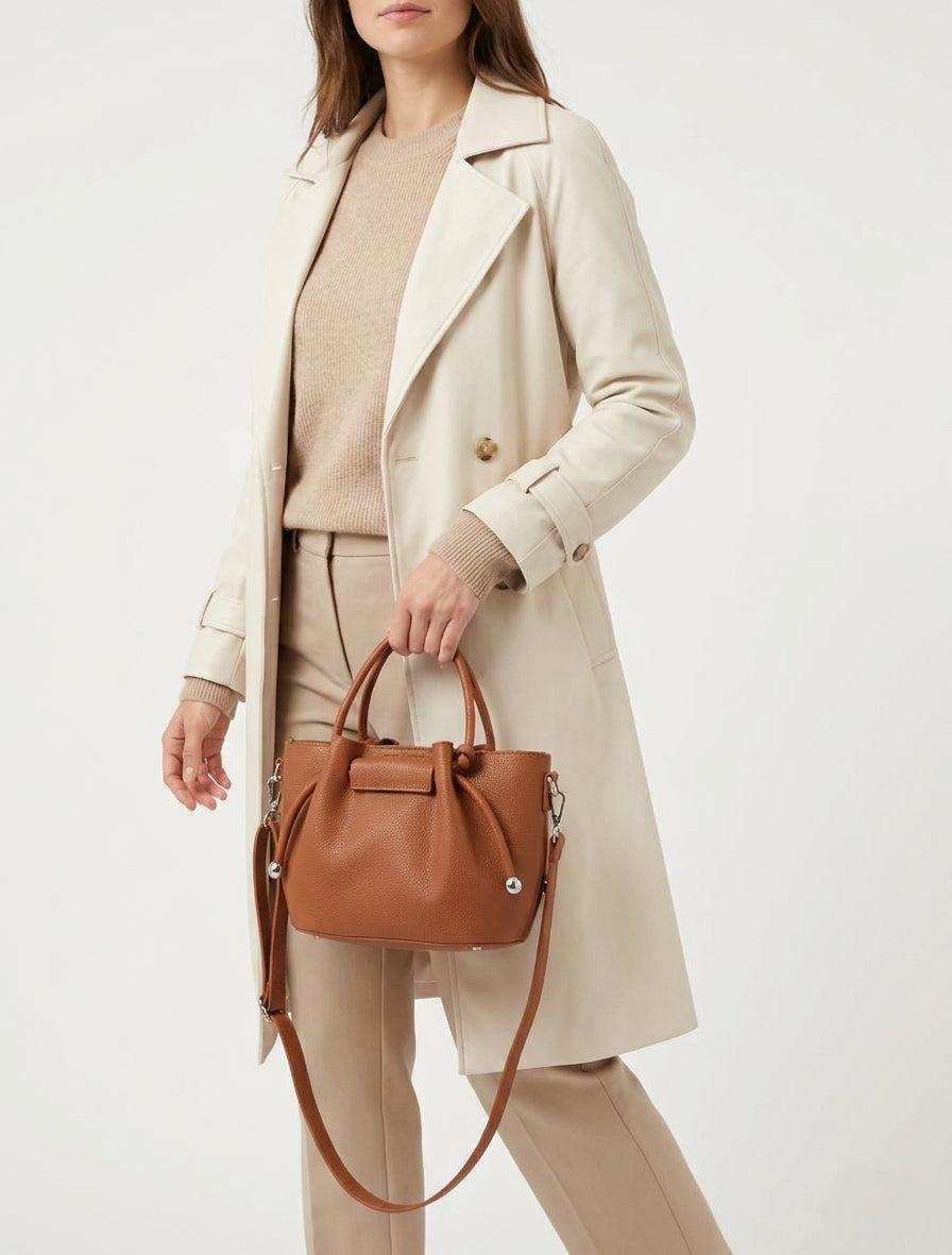 Bolso bandolera blanco - Camello