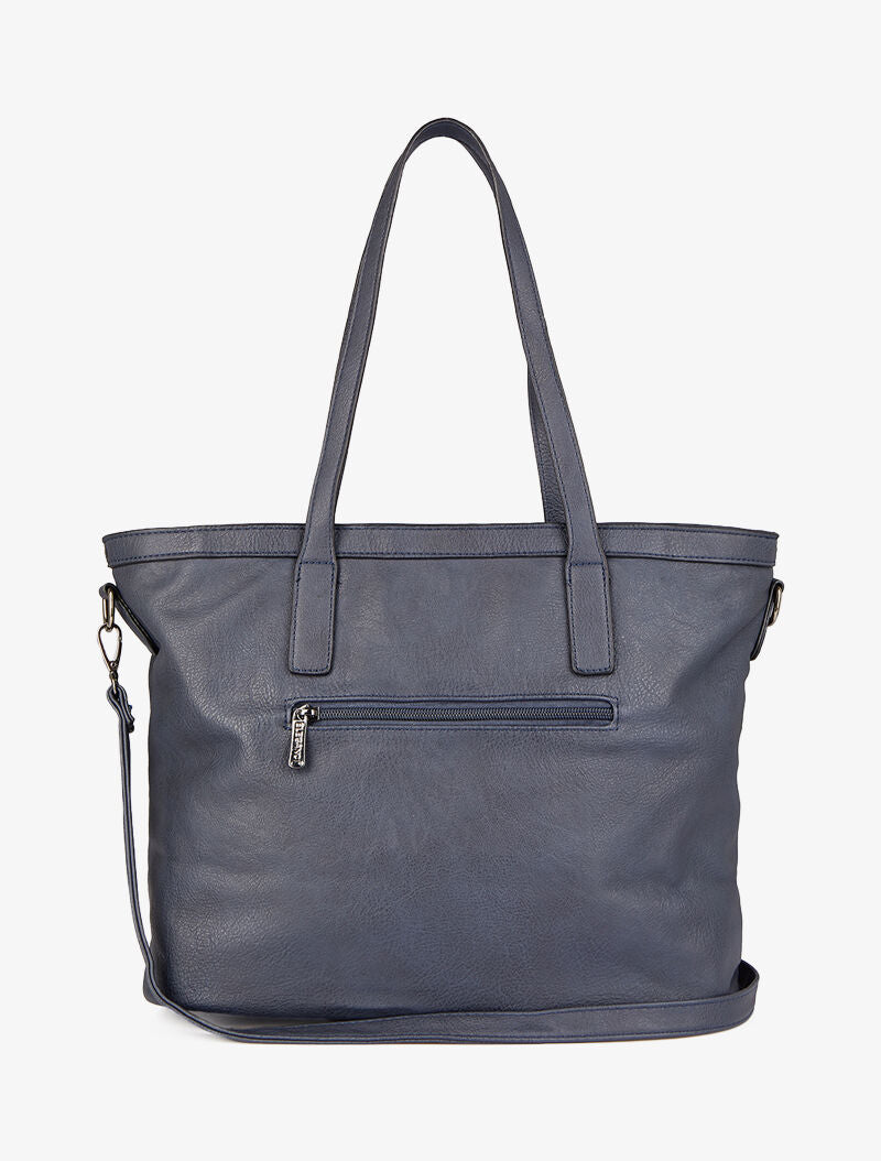Sac cabas à pochette Melinda - Bleu - 3