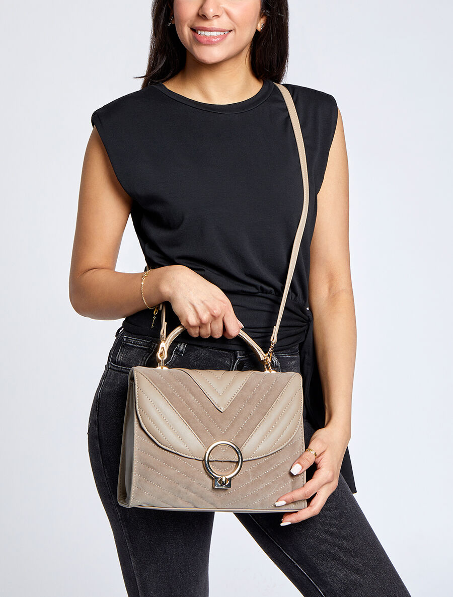 Sac besace Christelle - Beige - 4