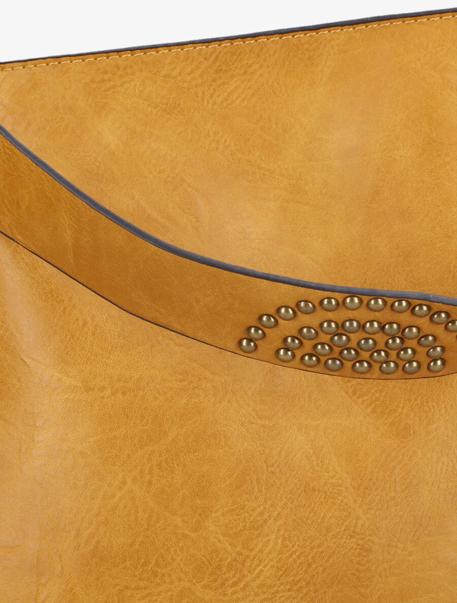 Sac cabas Coraline - Jaune moutarde - 4