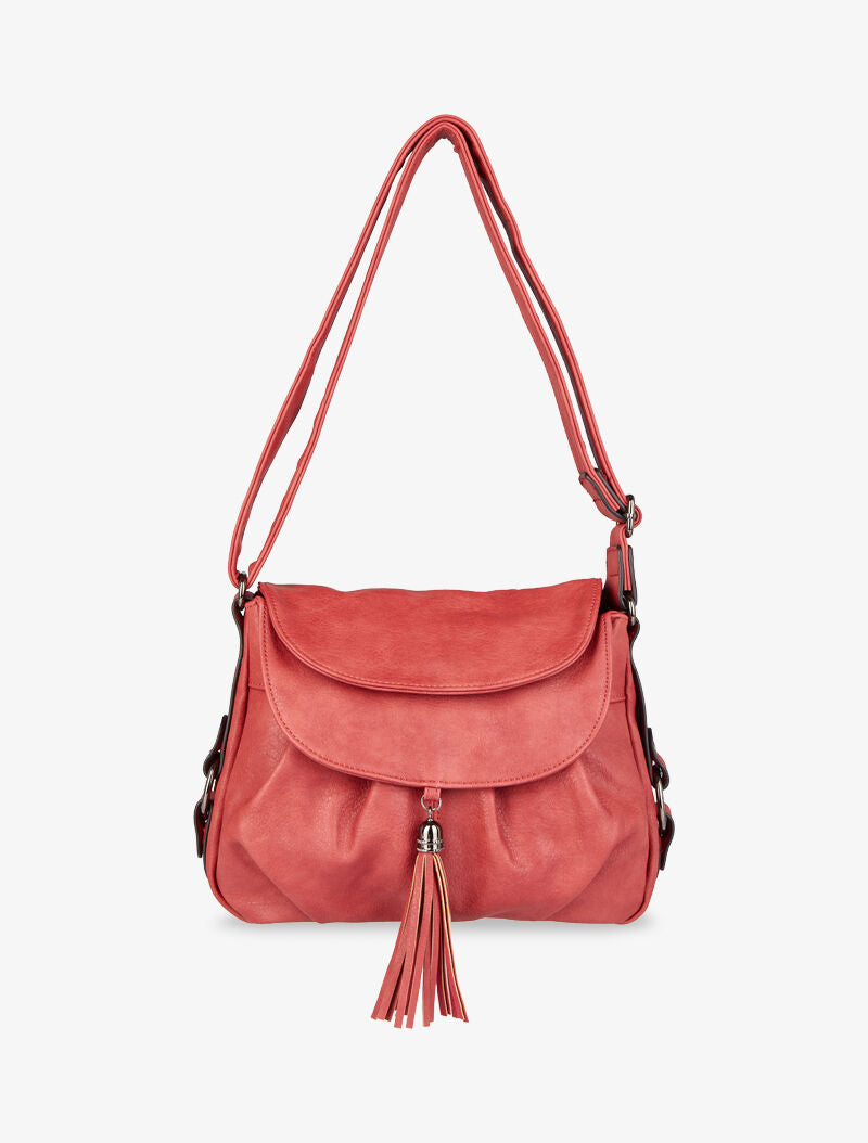 Sac besace Aline - Rouge - 1