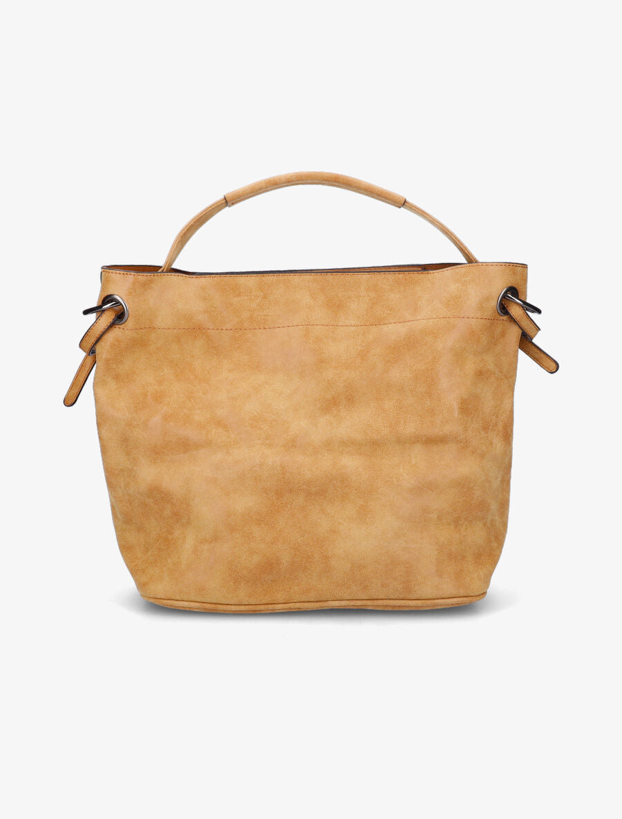 Sac cabas Elena - Jaune moutarde - 4