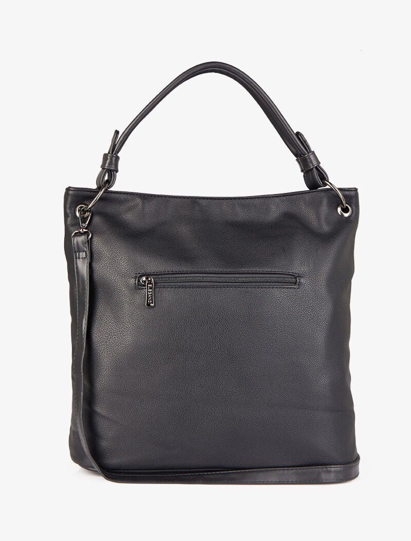 Sac cabas clouté Katia - Noir - 3