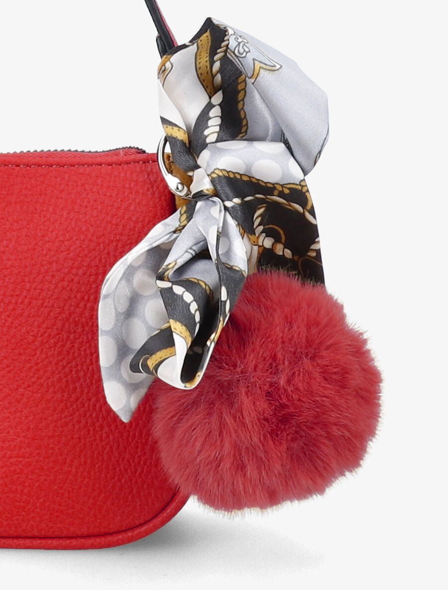 Sac besace Anaëlle - Rouge - 4