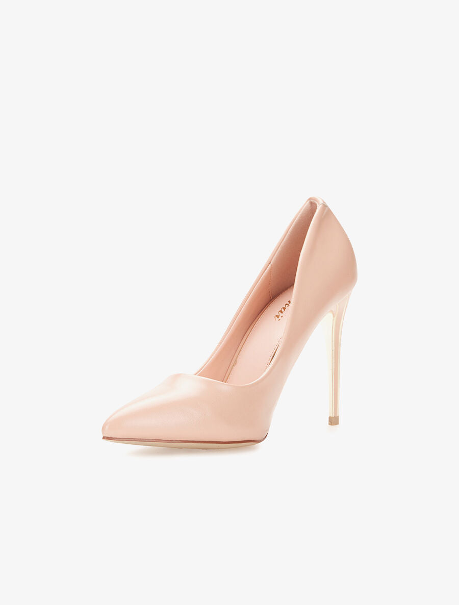 Escarpins talons dorés - beige - 3