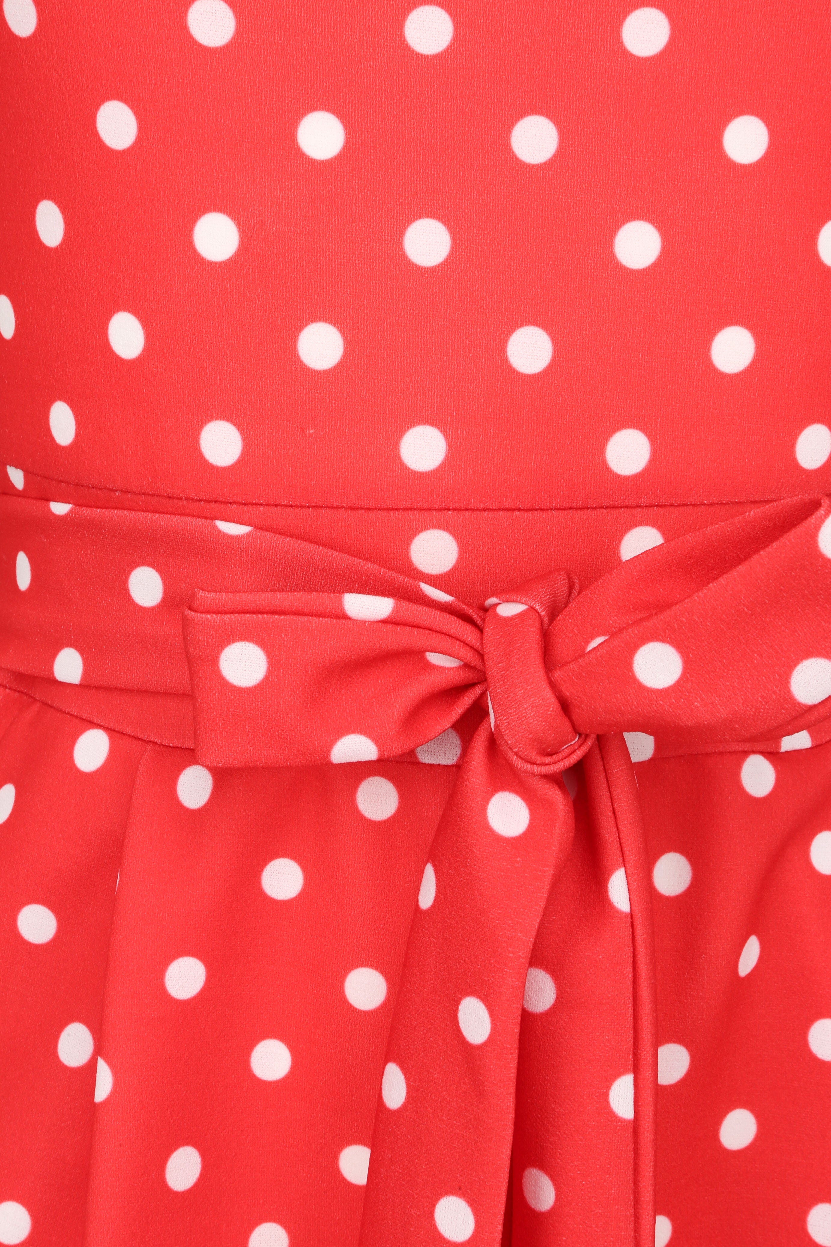 Combishort ajustée à pois - Rouge - 3