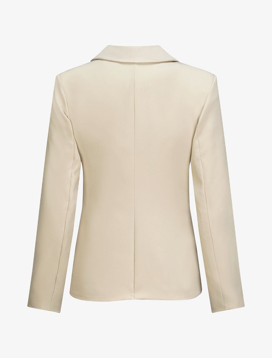 Blazer droit overzise - Beige - 2