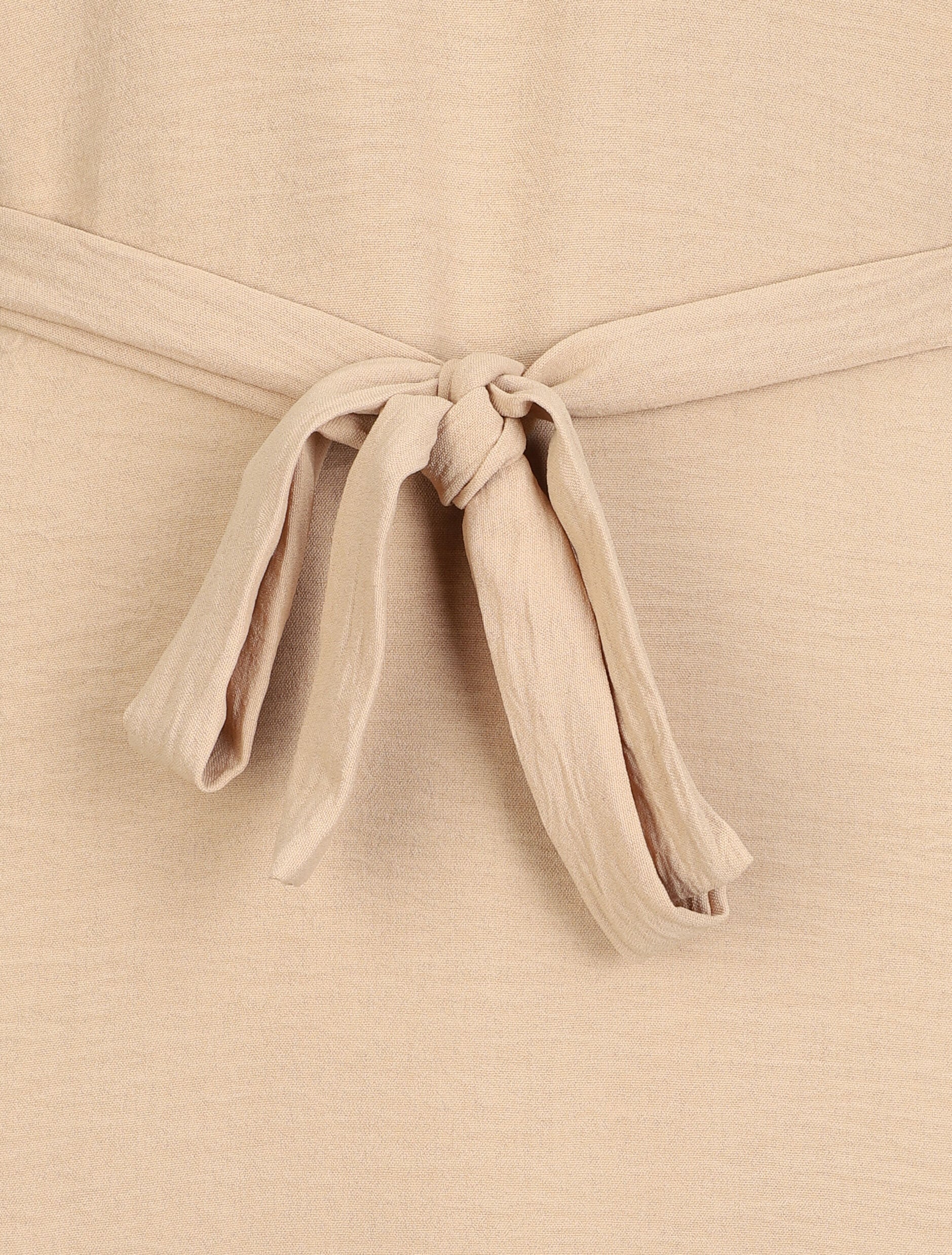 Robe longue fluide - Camel - 3