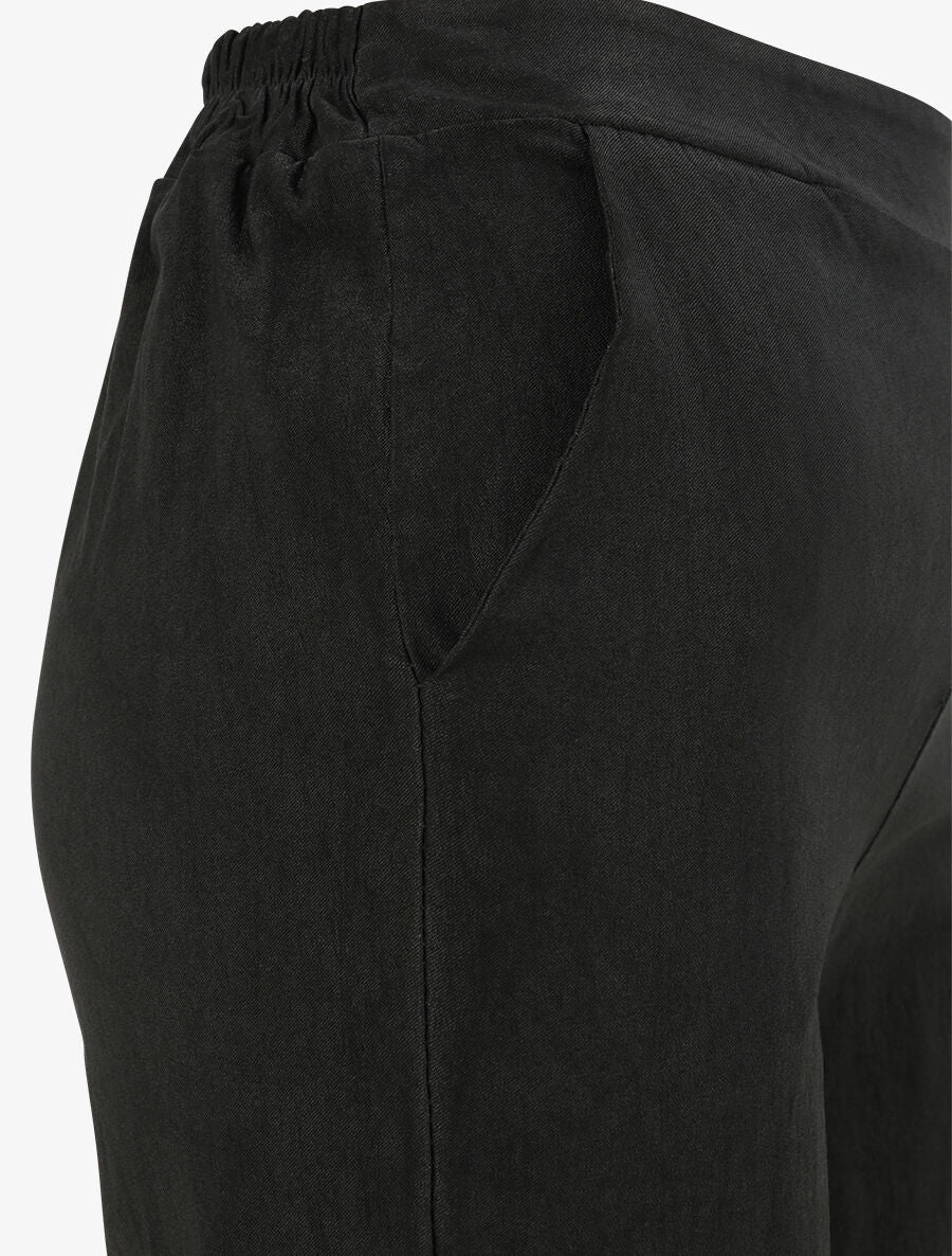Pantalon ample coupe droite - Noir - 3