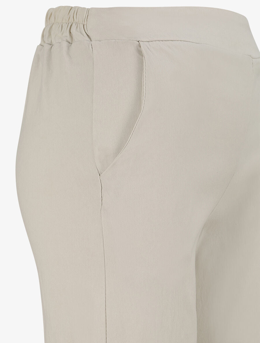 Pantalon ample coupe droite - Beige - 3