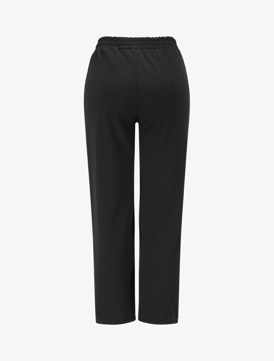 Pantalon ample taille à chaîne - Noir - 2