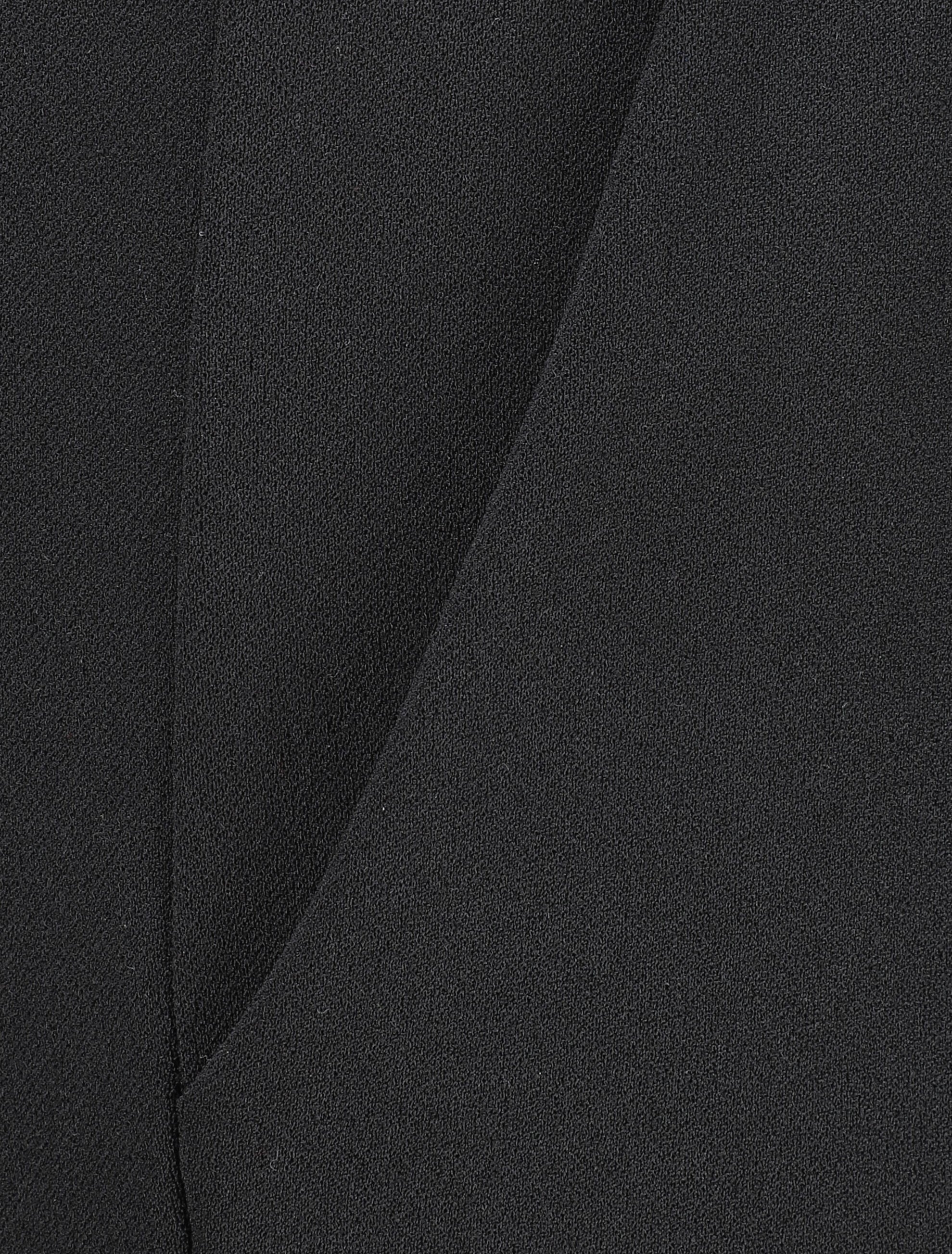 Pantalon droit à taille élastiquée - Noir - 3