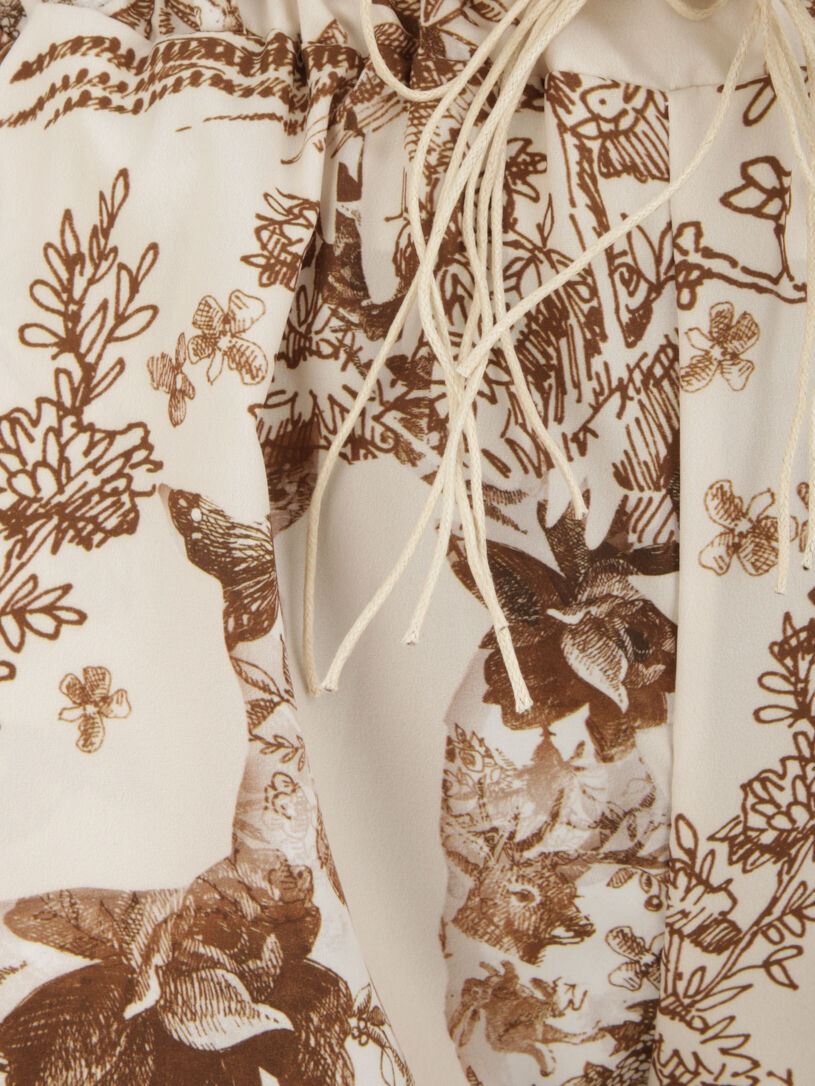 Short paper bag imprimé animal - Beige - 3