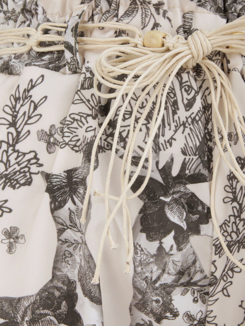 Short paper bag imprimé animal - Gris - 3