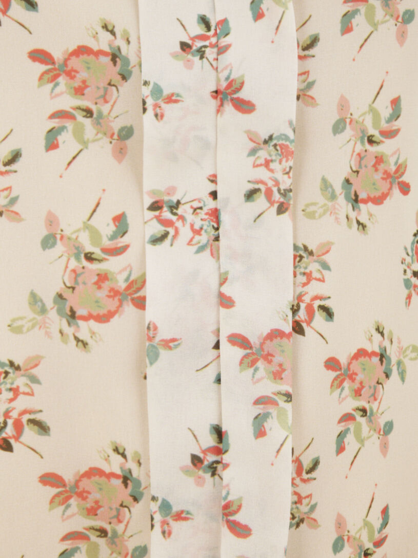 Top sans manches imprimé rosier - Beige - 3