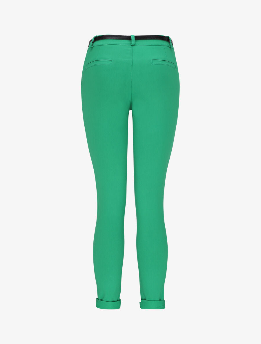 Pantalon droit uni - Vert - 2