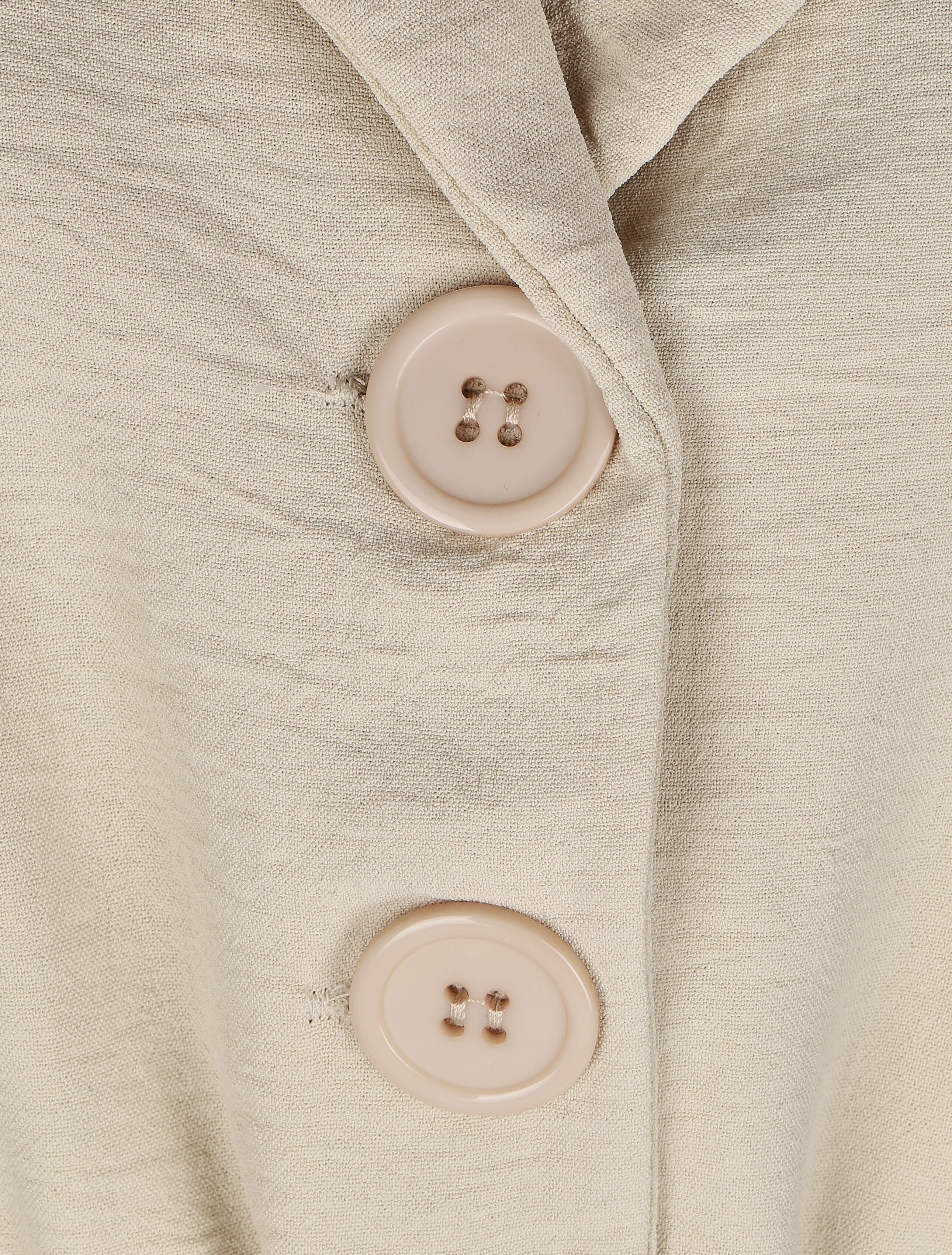 Robe longue à épaulettes effet lin - Beige - 3