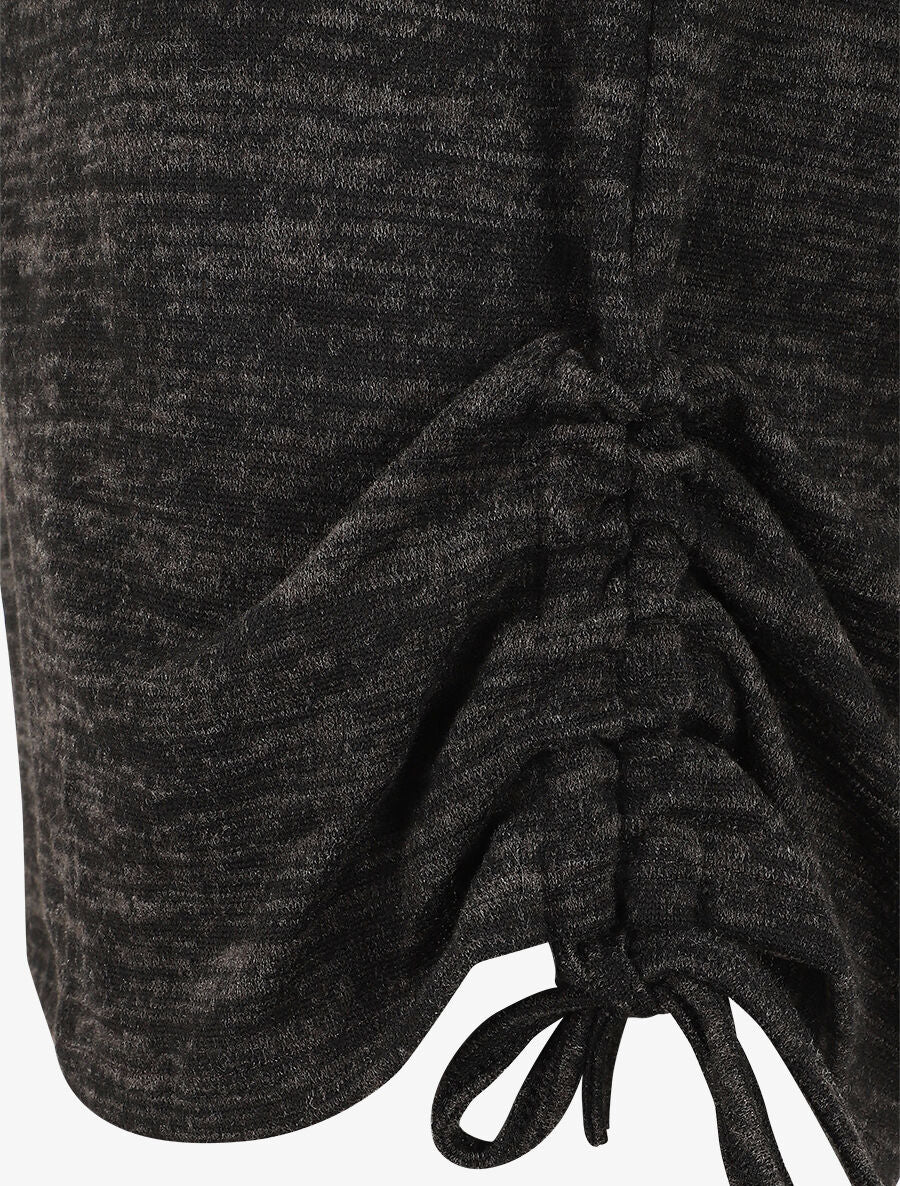 Pull ample à flocage Bless the da - Noir - 3