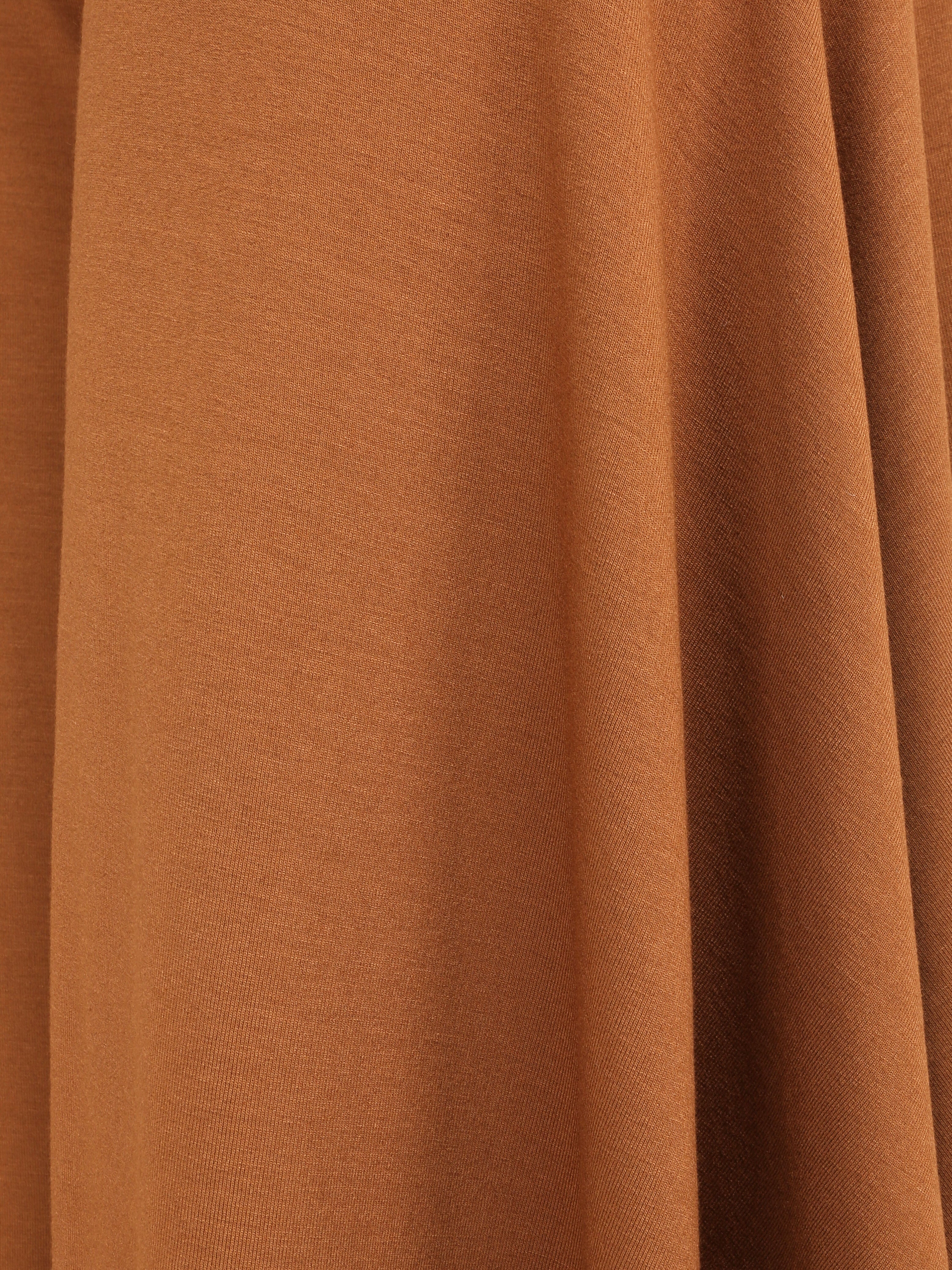Pantalon ample à bords asymétriques - Camel - 4
