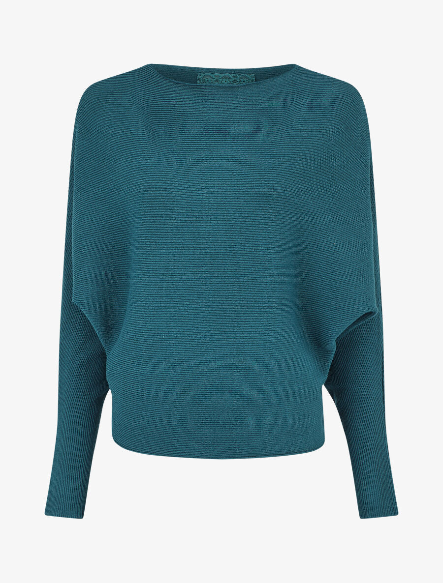 Pull col bateau ajusté - Bleu canard - 5