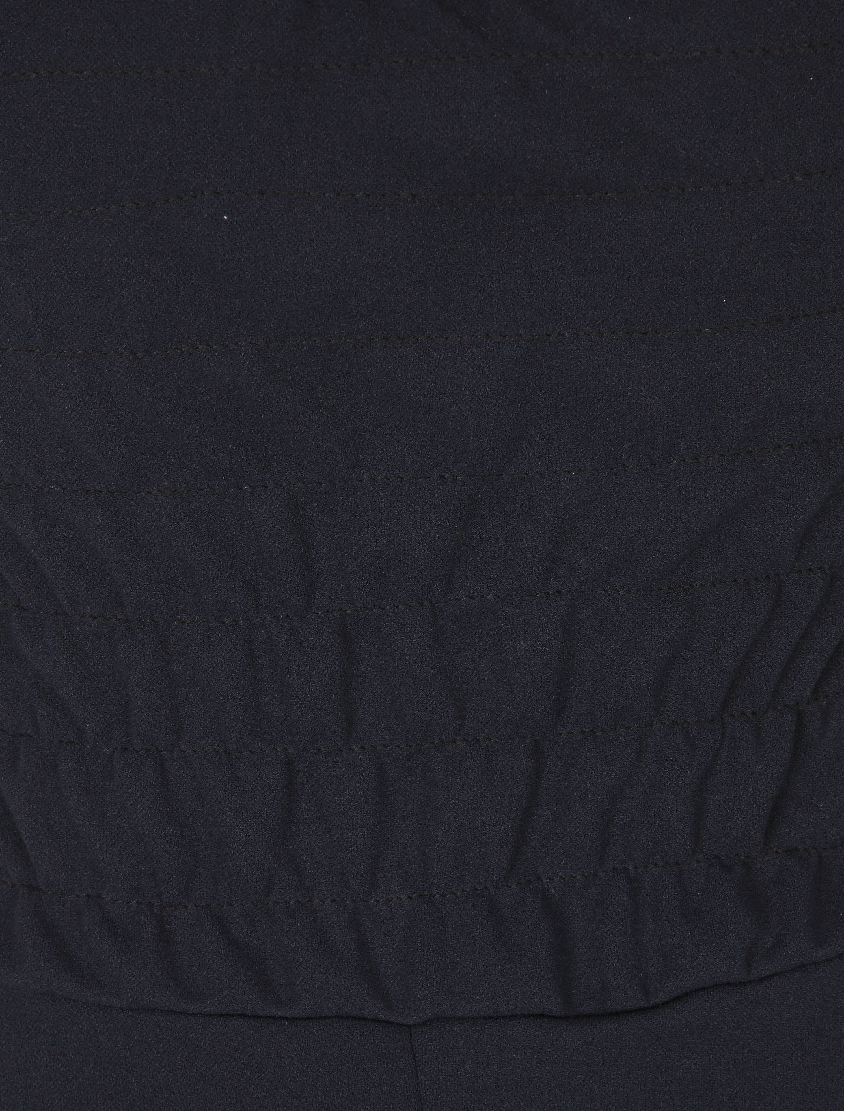 Robe patineuse à buste et taille rayés - Marine - 3